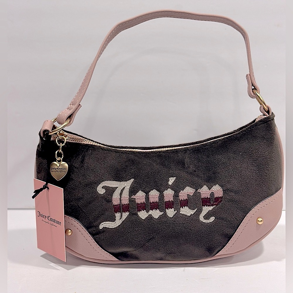 Juicy Couture Retro Vibe Shoulder Bag Chocolate / Dusty Blush